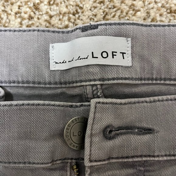 Ann Taylor Loft gray capri pants - Picture 4 of 4